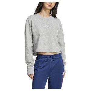 Adidas Women's All SZN Sweatshirt in Medium Grey Heather size M NWT